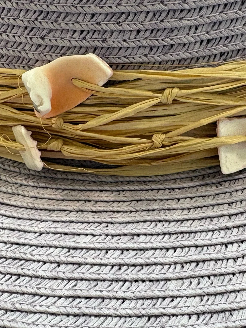 Sun N Sand Floppy Wide Brim Sun Hat Woven Beach Garden Boho Lavender.